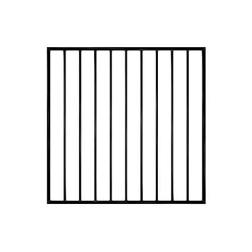 2 Rail Ornamental Steel Flat Top Fence Gate