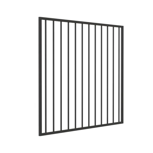Ornamental Steel Flat Top Fence Gate detail