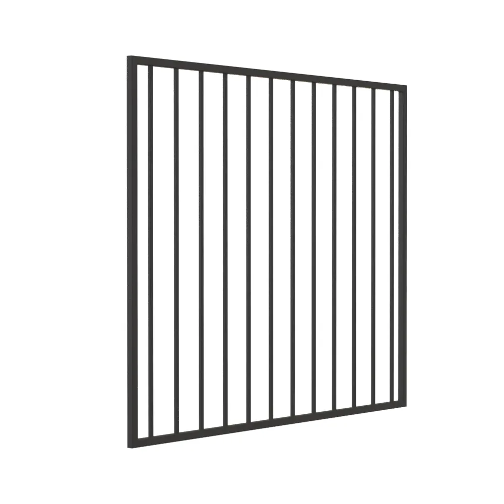 Ornamental Steel Flat Top Fence Gate detail
