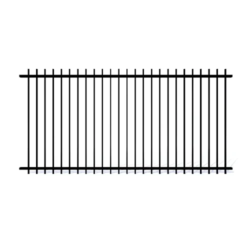 2 Rail Steel Extended Picket Fence