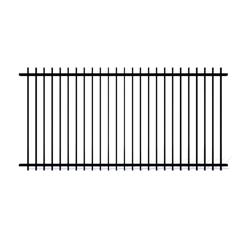 2 Rail Steel Extended Picket Fence