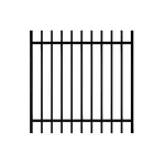 2 Rail Steel Extended Picket Gate