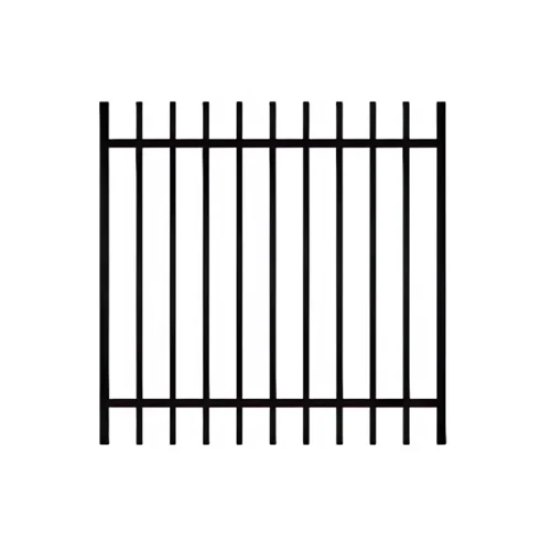 2 Rail Steel Extended Picket Gate