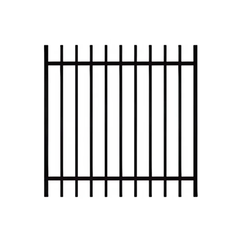 2 Rail Steel Extended Picket Gate