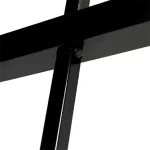 3 Rails Flat Top Aluminum Fence detail