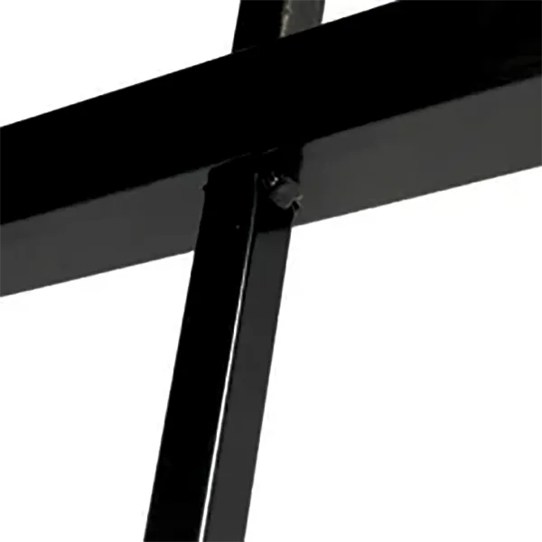 3 Rails Flat Top Aluminum Fence detail