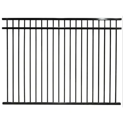 3 Rails Flat Top Aluminum Fence