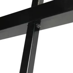 3 Rails Flat Top Aluminum Fence detail