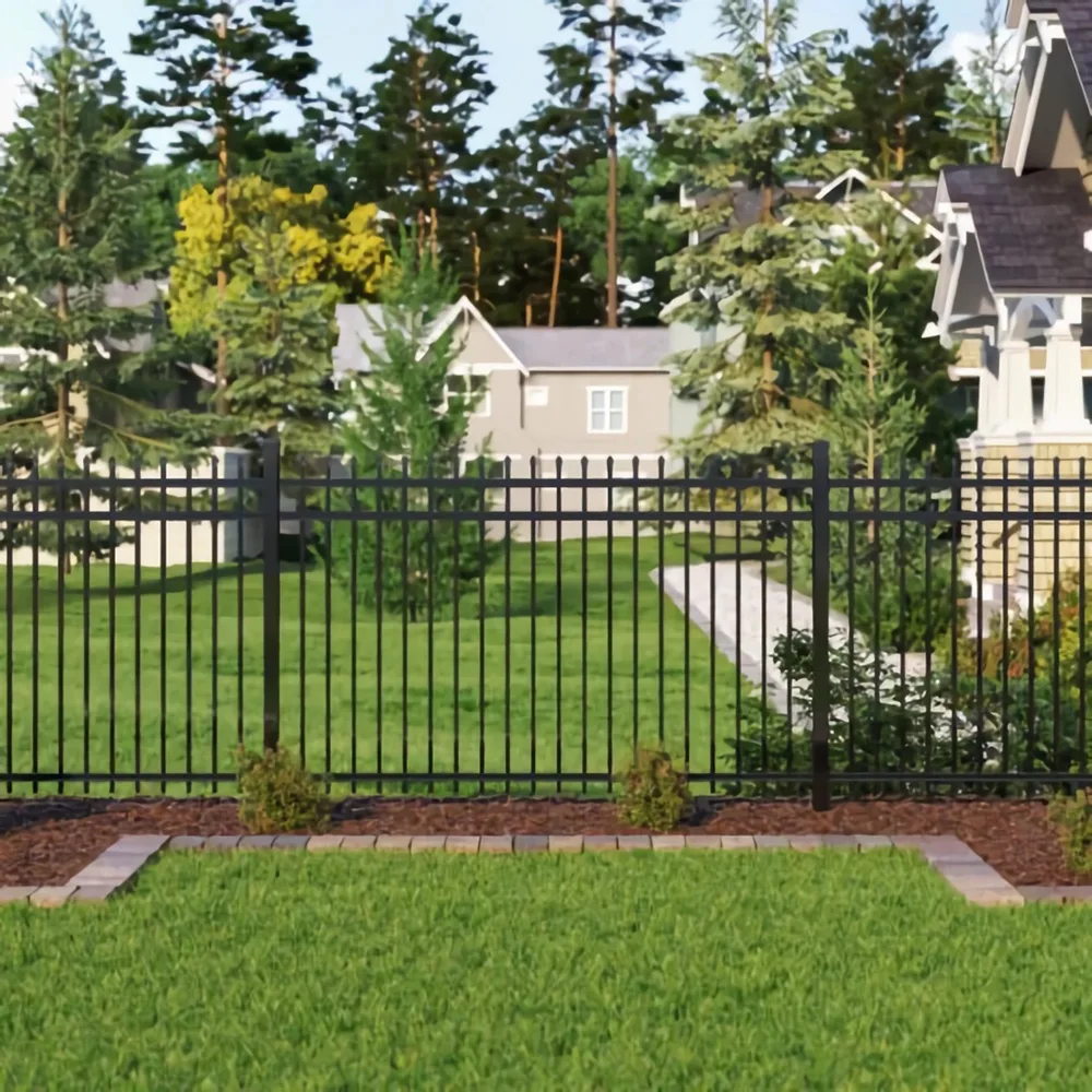 Aluminum 3 Rails Spear Top fence