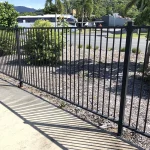 Aluminum Flat Top Fence Application