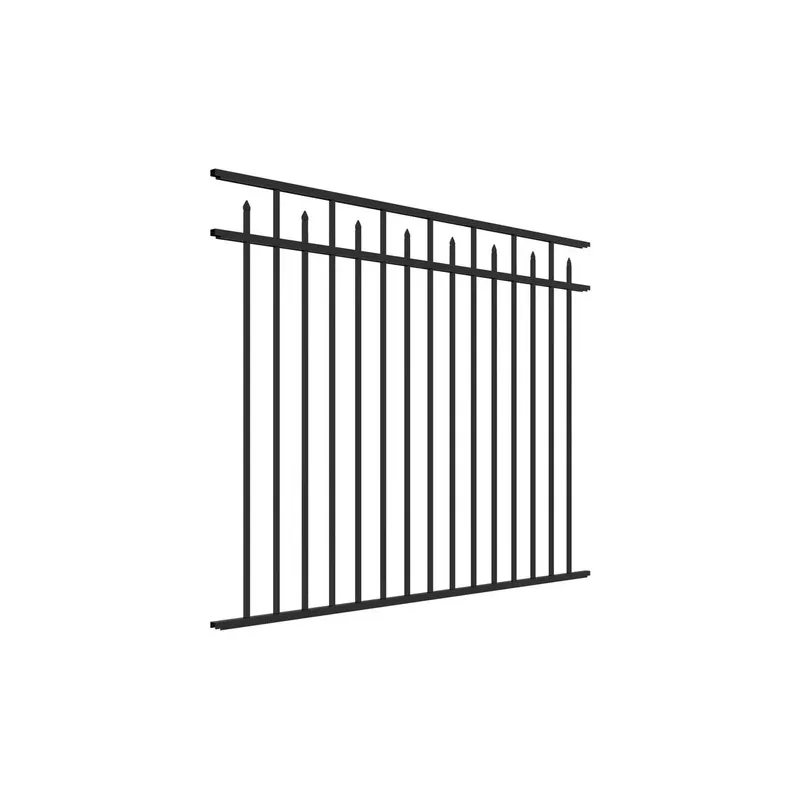 Aluminum Flat Top with Spear Fence Detail