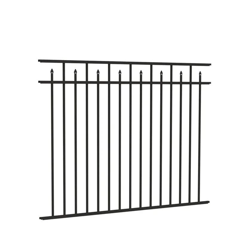 Aluminum Flat Top with Spear Fence Detail