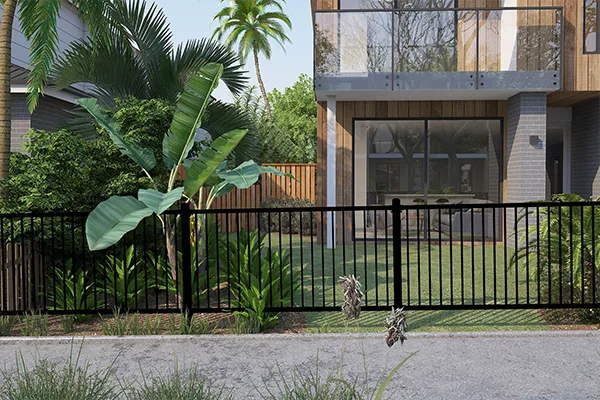 Flat Top Aluminum fence