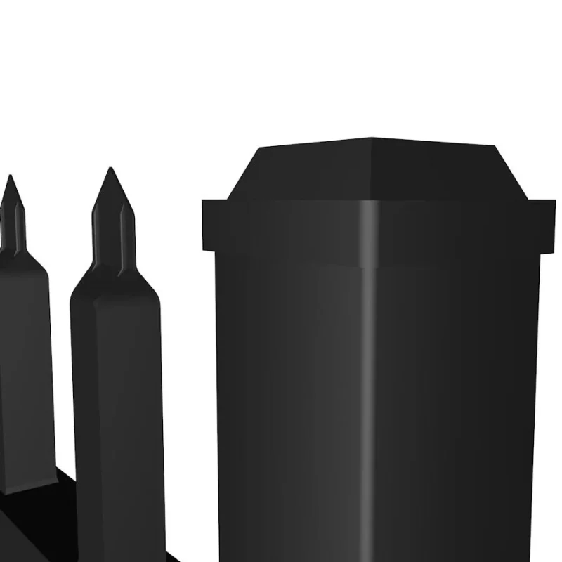 Steel Spear Top Gate Post Cap detail