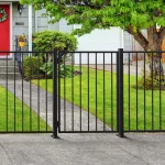 Steel Flat Top Fence Gate application