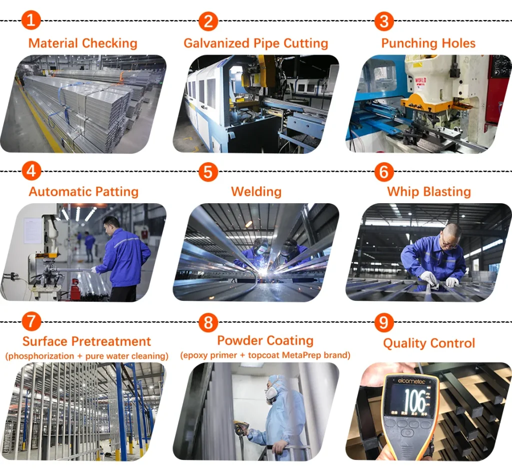 Steel Spear Top Gate Production Process