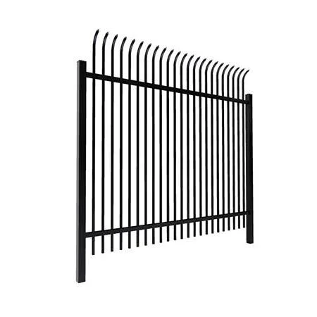 Steel Welded Commercial Curved Spear Top Fence 1