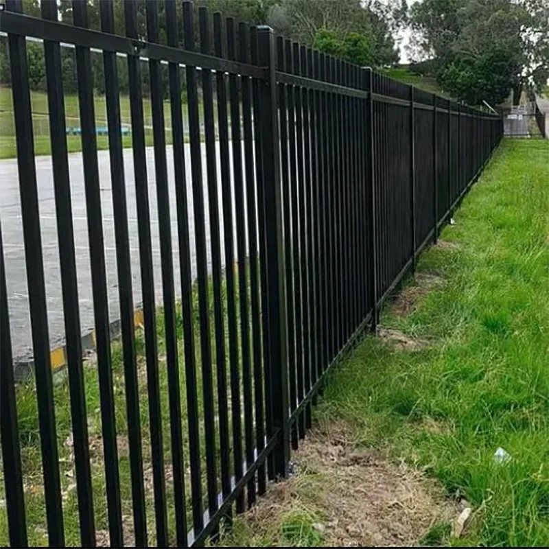 Steel Welded Commercial Extended Top Fence application