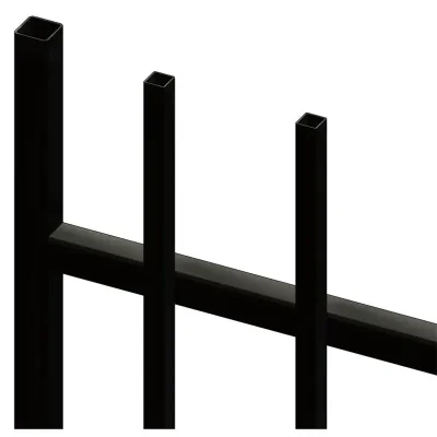 Steel Welded Commercial Extended Top Fence Detail