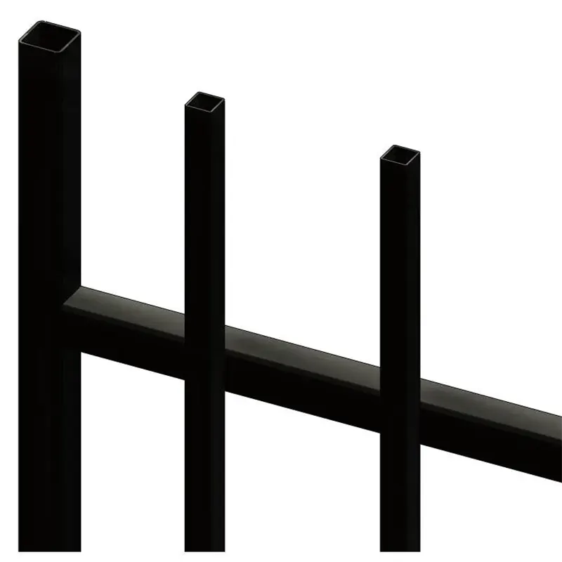 Steel Welded Commercial Extended Top Fence Detail