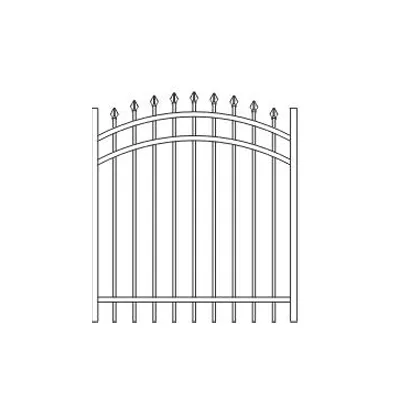 rackable steel spear top gate