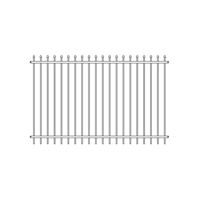 steel commercial spear top fence