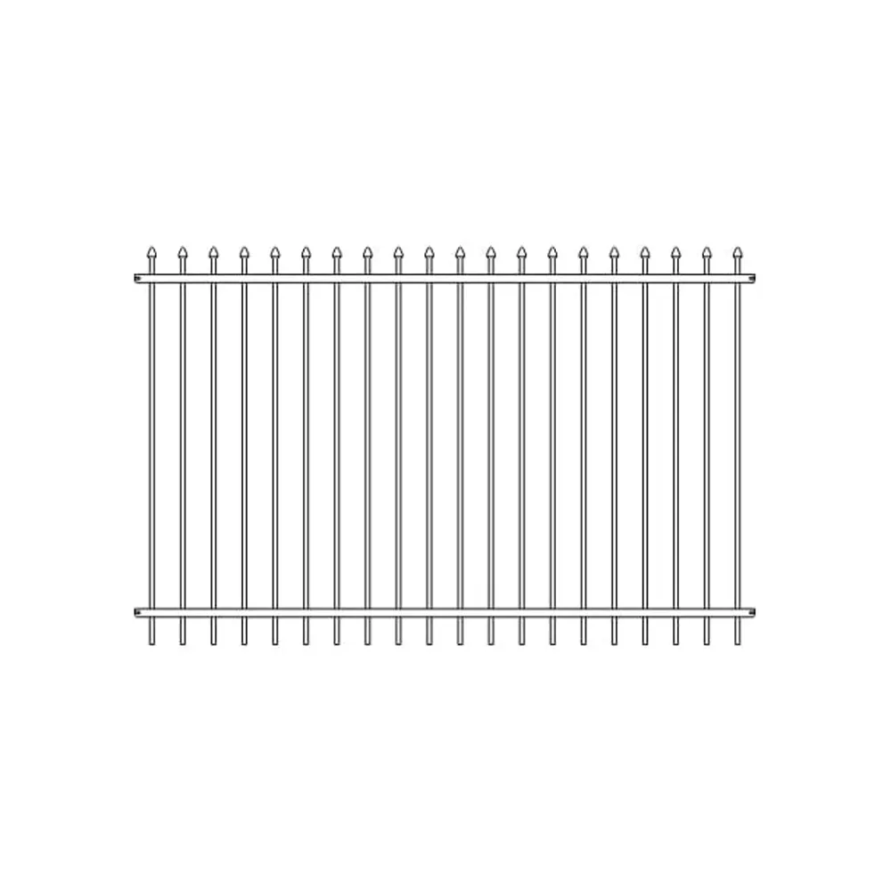steel commercial spear top fence