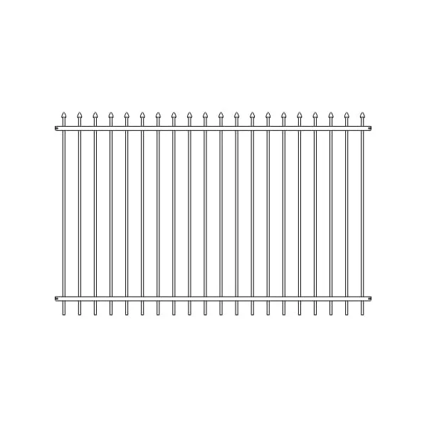 steel commercial spear top fence