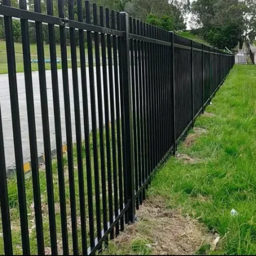 steel extended picket fence