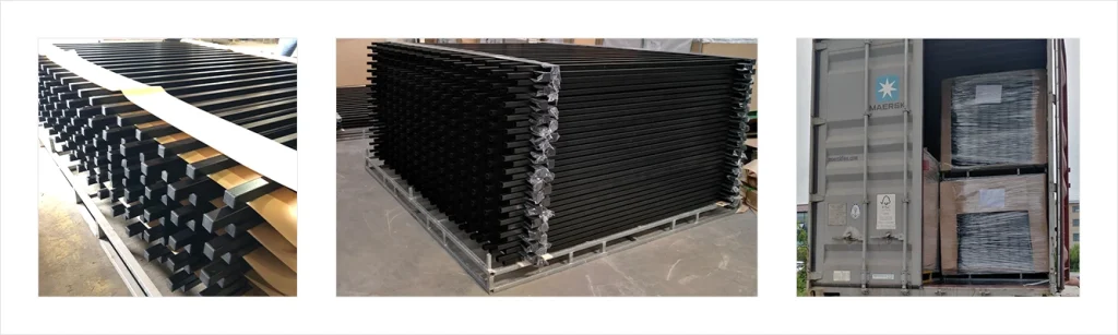 steel extended top fence gate package