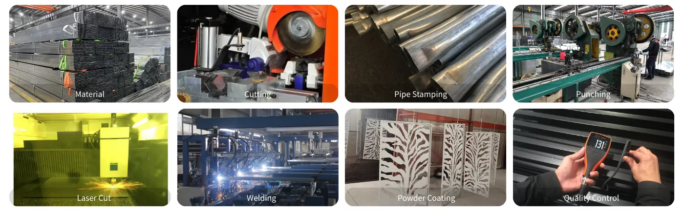 ornamental fence production Process