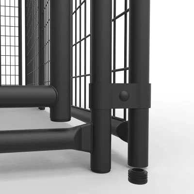 Black Mesh Welded Wire Dog Fence Details