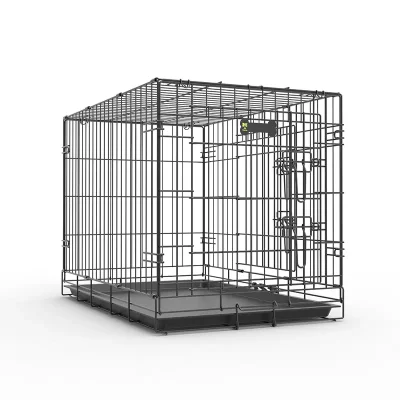 Black Folding Wire Dog Crate