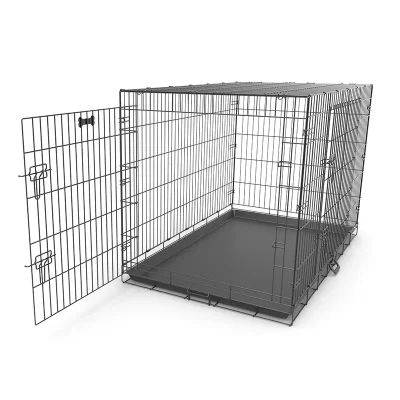 Folding Wire Dog Crate gate Detail
