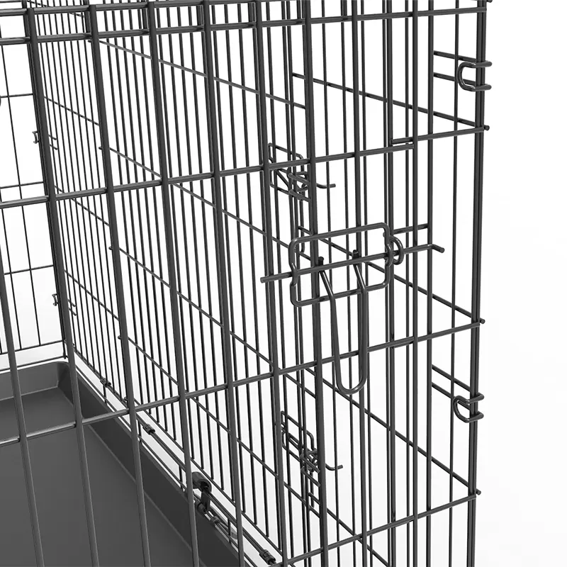 Folding Wire Dog Crate Locking