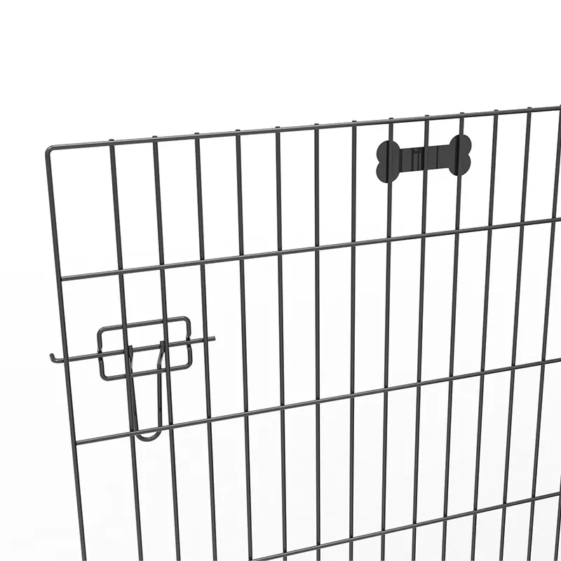 Folding Wire Dog Crate Locking Detail