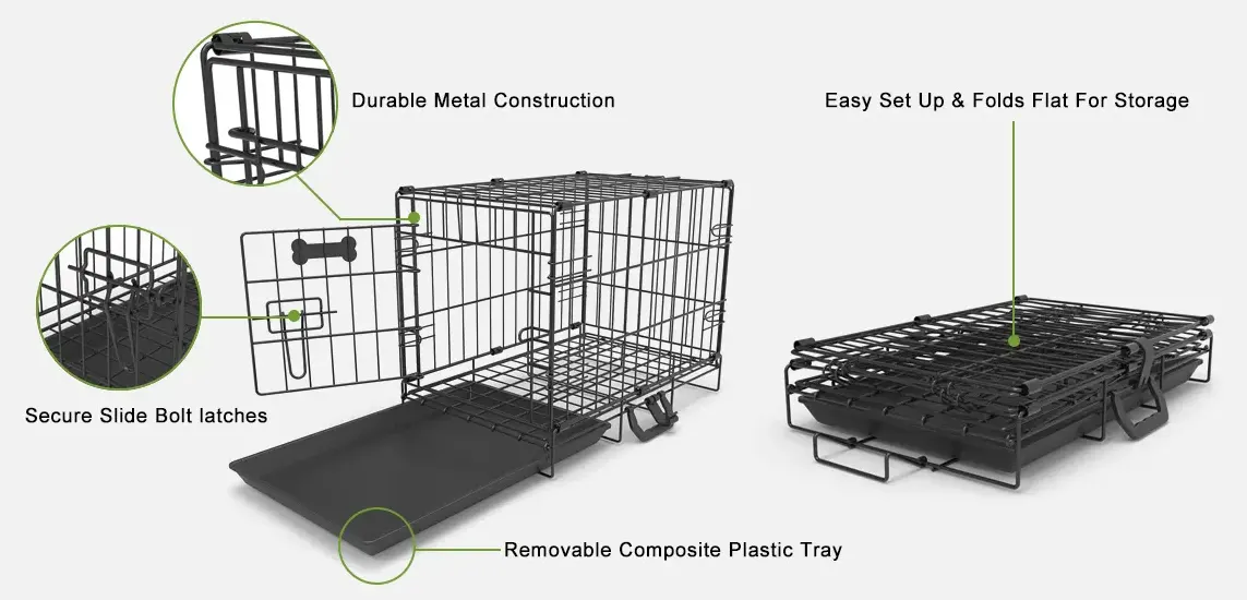 Folding Wire Dog Crate Manufacturers-FENCE DEPOT