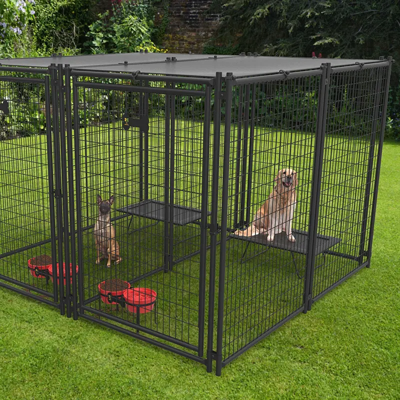 Modular Welded Mesh Dog Kennel Application