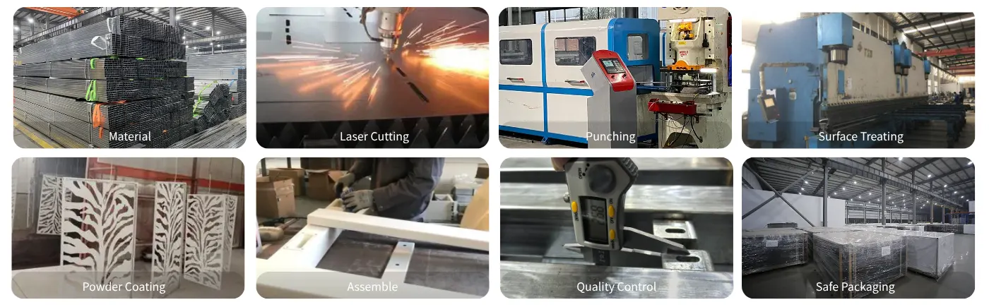 privacy fence production Process