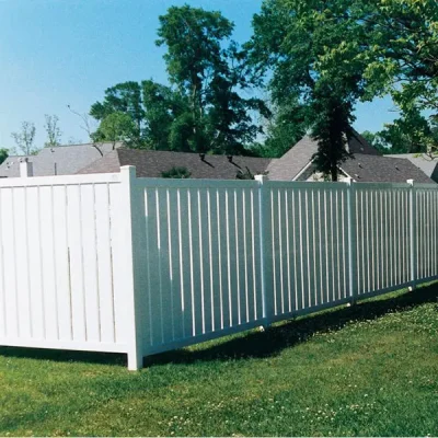 4ft Semi PVC Fence in Yard