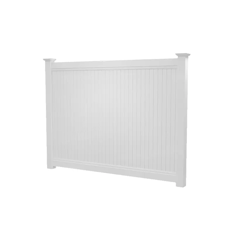6ft Tall White Full Privacy PVC Fence
