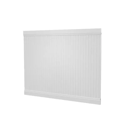 6ft White Full Privacy PVC Fence