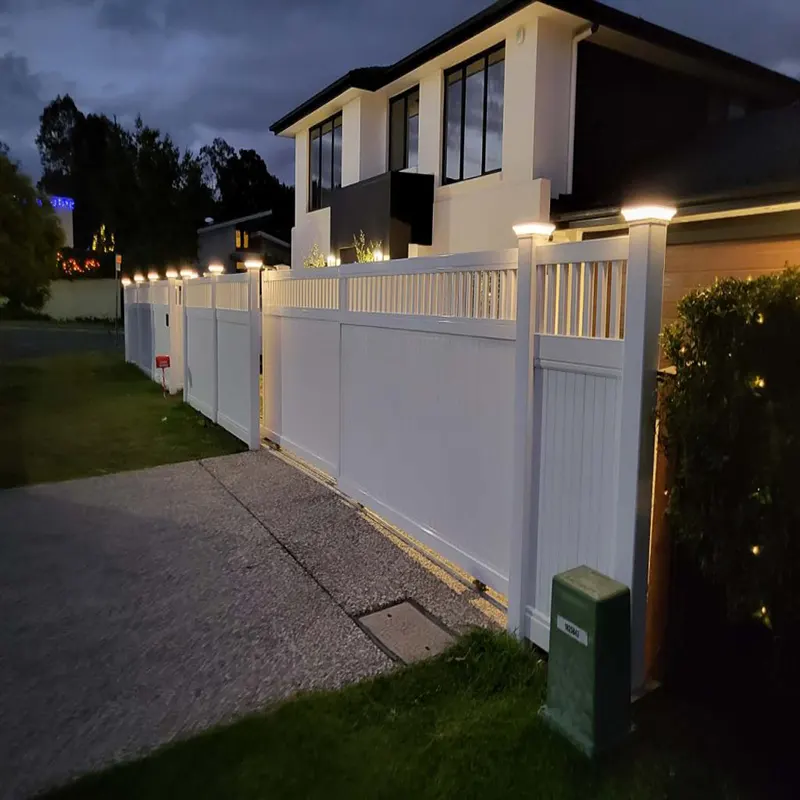 6ft vinyl picket privacy fence in residential