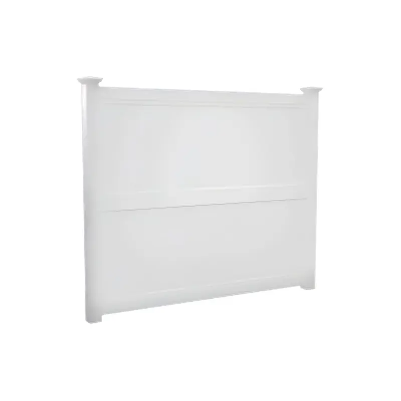 7ft Tall White 3 Rails Vinyl Privacy Fence