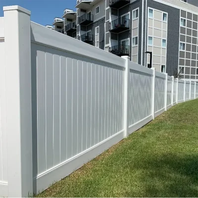 Full Privacy PVC Privacy Fence in Residential Area