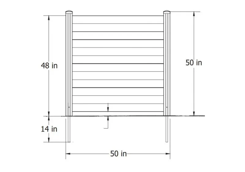 Full Vinyl Privacy Screen Specification