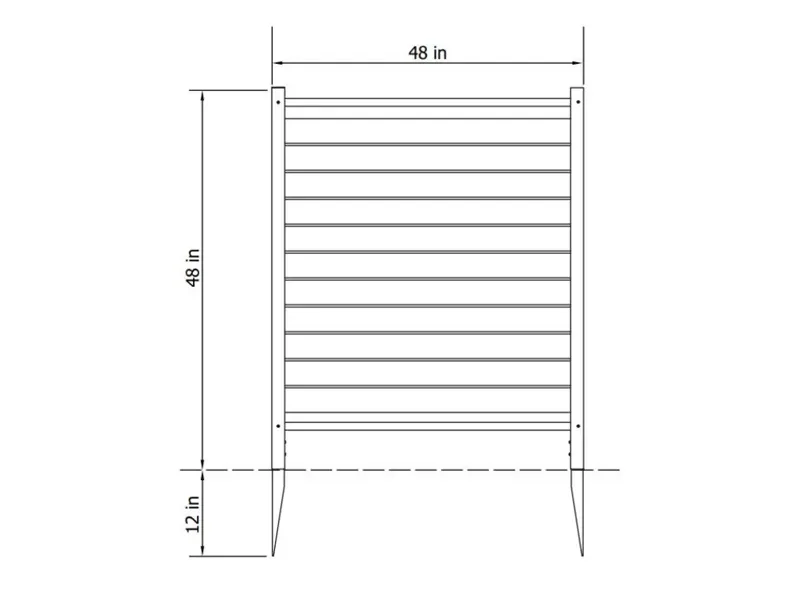 Louvered Fence Detail