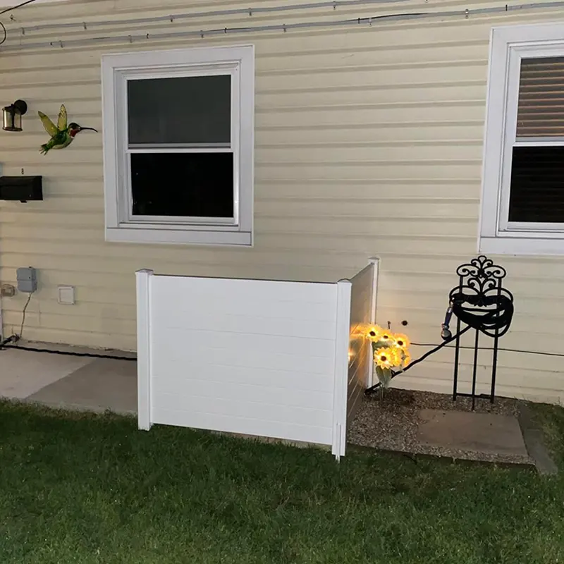 Outdoor PVC Privacy Screens in yard