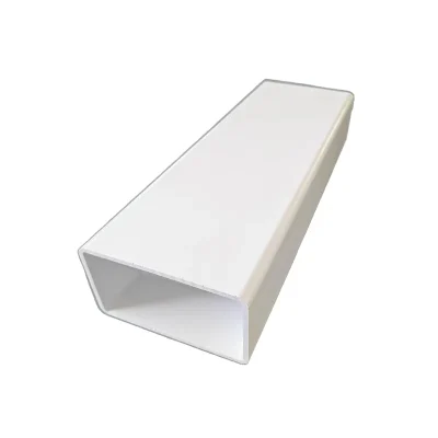 White Vinyl Fence Open Rails Detail