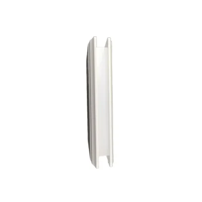 2070 white vinyl fence slotted rail detail